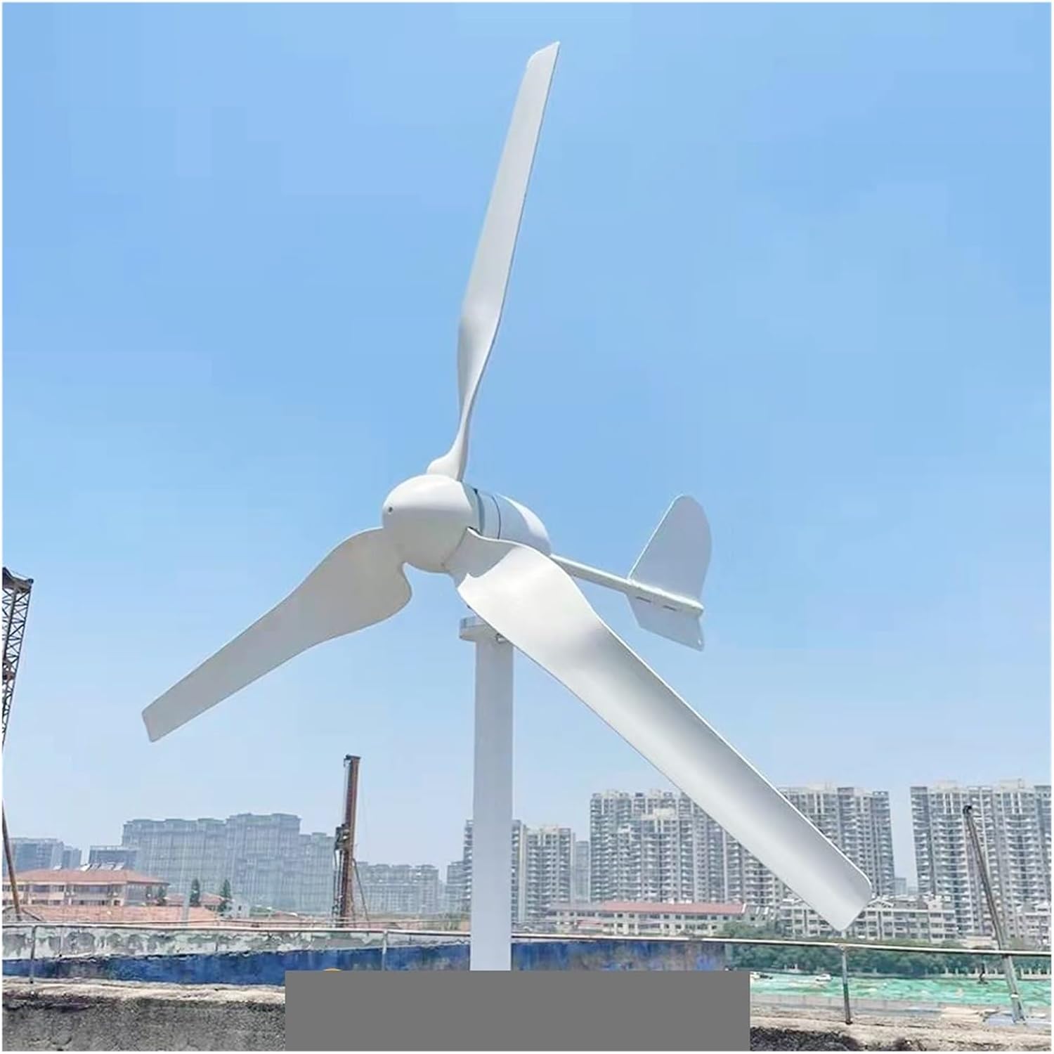 Wind Turbine Generator Kit, 20KW Horizontal Axis Wind Energy Turbine Generator for Home Farm Electric Alternator 20000W 24V 48V Windmill Three Phase AC for Hybrid Solar Wind System(24V_20KW)