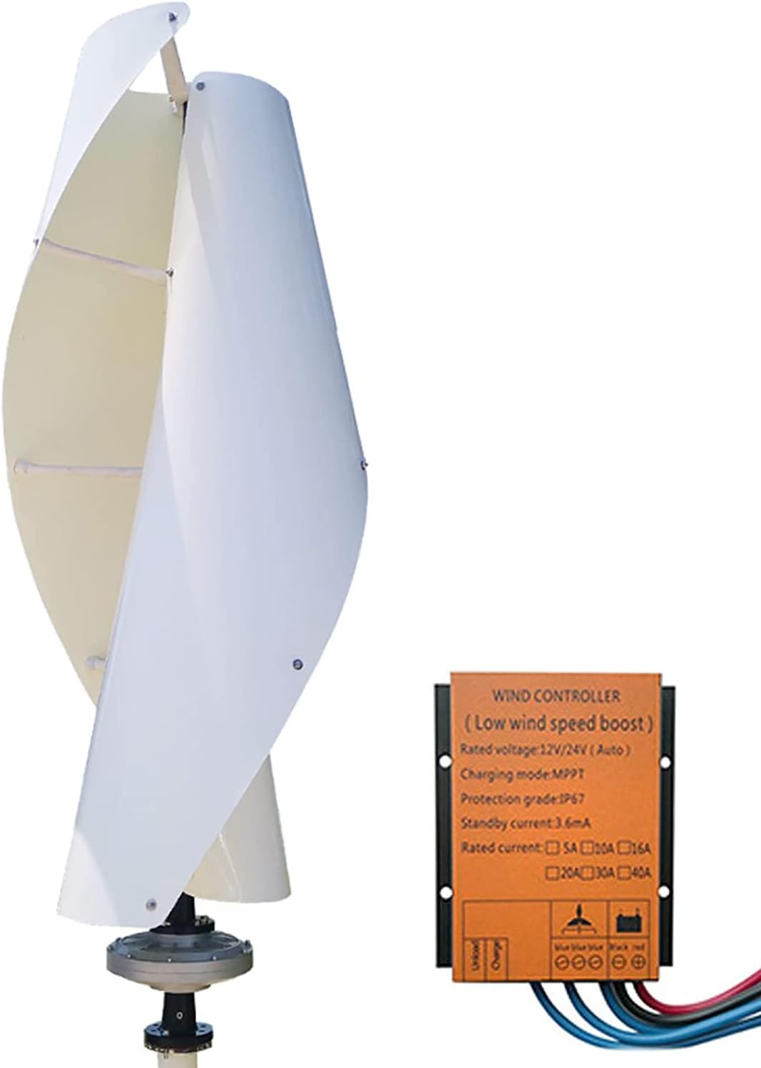 8000W Vertical Wind Turbine 12-220V Vertical 3-Phase Wind Power Generator Renewable Energy for Home Garden Boat Marine