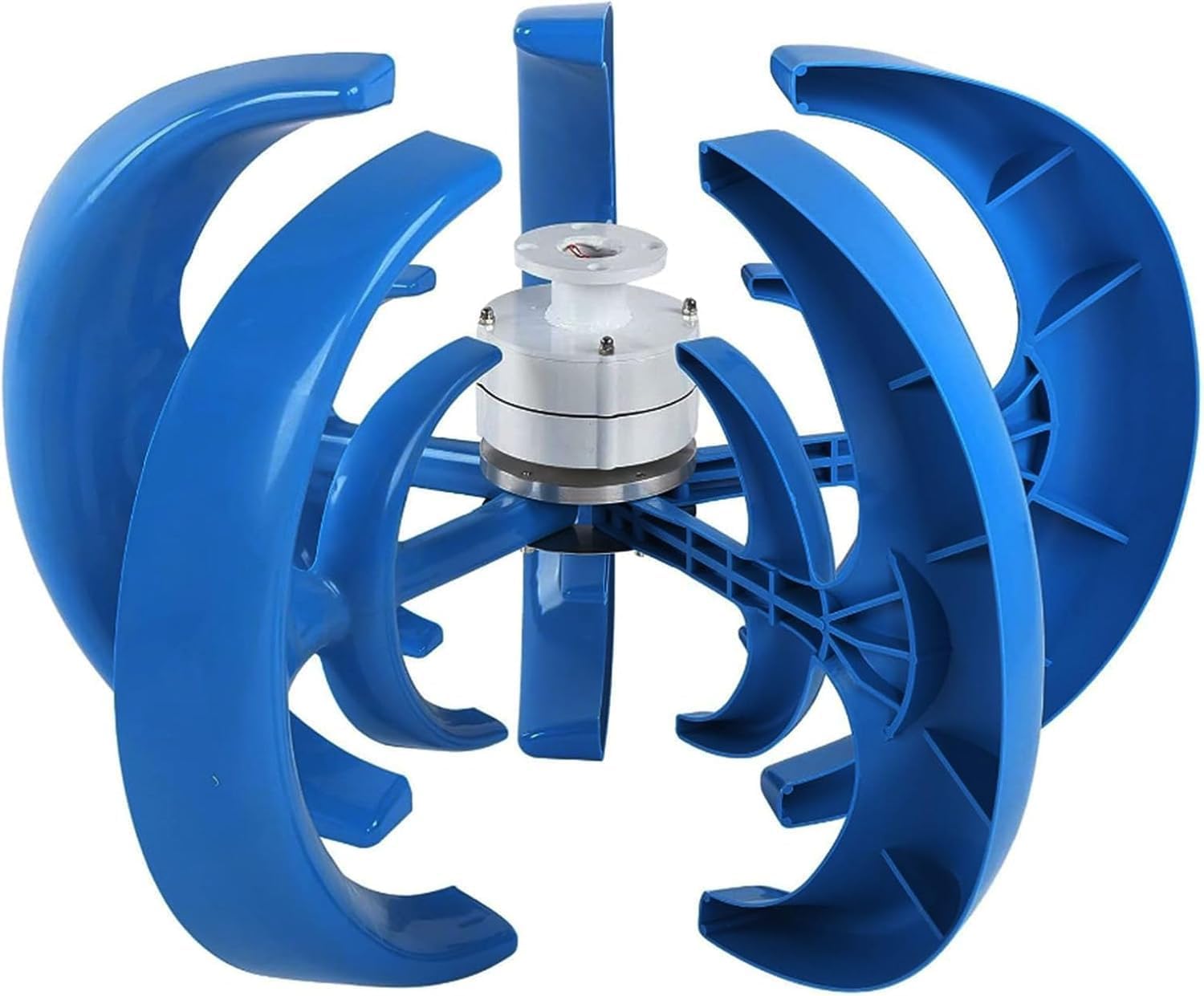 8000W 12V/24V Vertical Axis Wind Turbine Generator with MPPT Controller, Three-Phase Permanent Magnet Motor Kit
