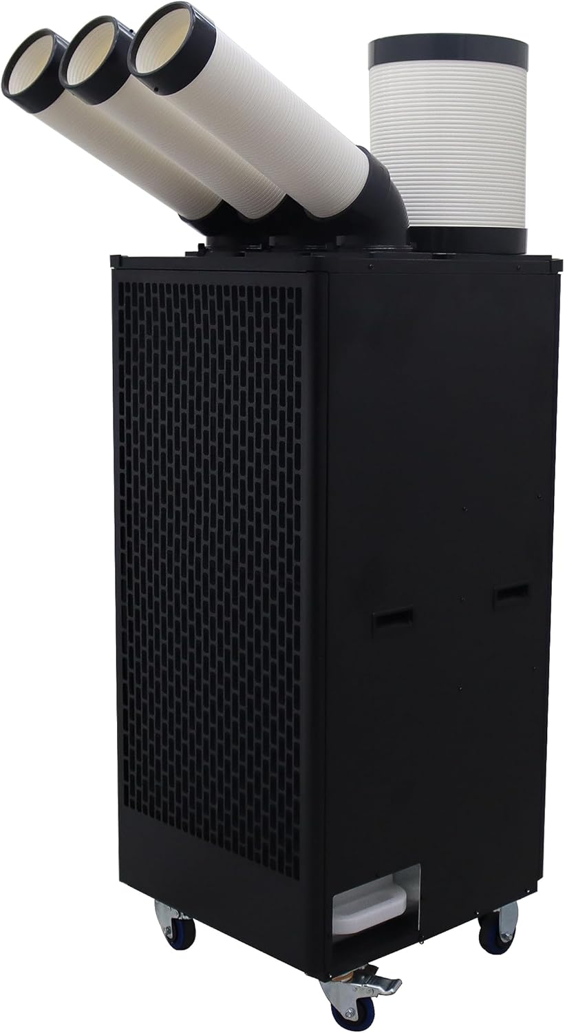 INTSUPERMAI Industrial Air Conditioner Mobile Spot Cooler Air Conditioner Workshop Post Cooling Mobile Air Conditioners Mobile Outdoor Cooling Aircon Three Outlets Mobile Outdoor Cooling Aircon 220V