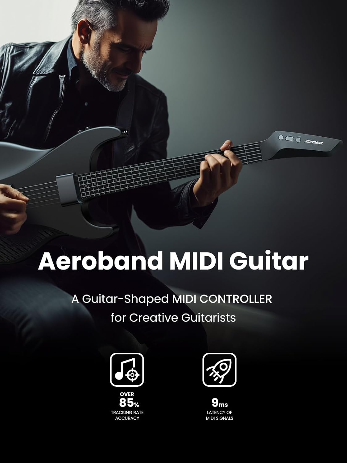 AeroBand Guitar AeroBand MIDI Guitar, Guitar-Shape MIDI Controller MIDI guitat For Music Creation