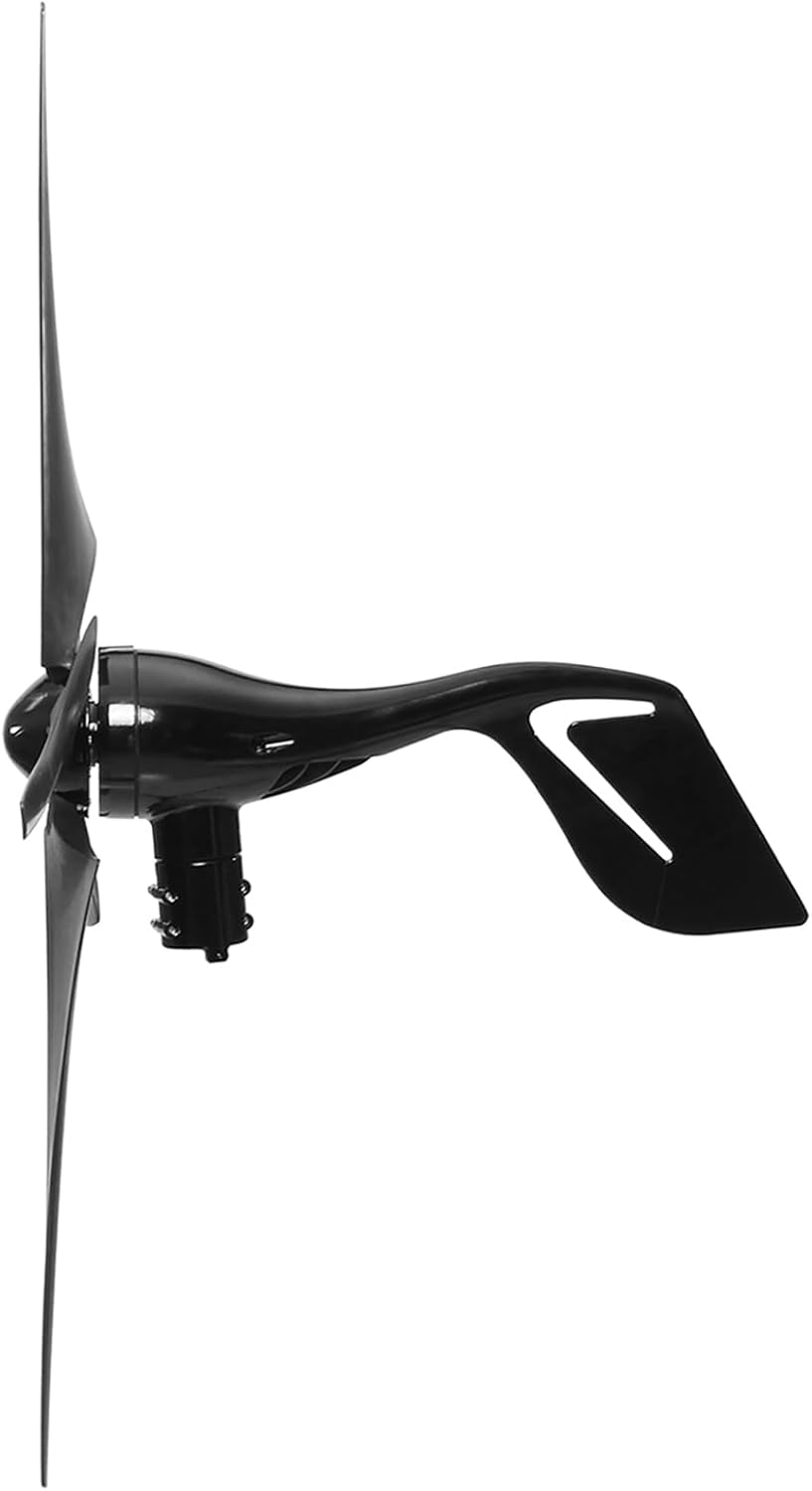 Wind Turbine Generator 1000W Horizontal Home Wind Generator Kit 12V / 24V / 48V with Controller and 5 Black Blades, Auto Adjust Windward Direction, for Home Outdoors Boat Camping,1000w,48V