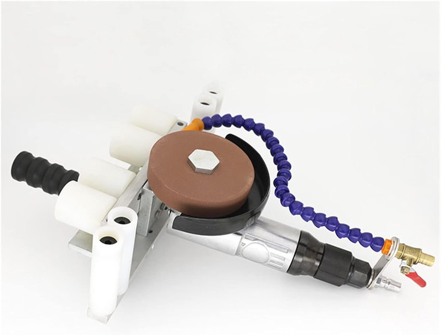 Pneumatic Edging Machine Glass Pneumatic Edger Straight Edge Corner Rounding Machine Ceramics Stone Edge Grinding Machine with Efficiency(10MM)