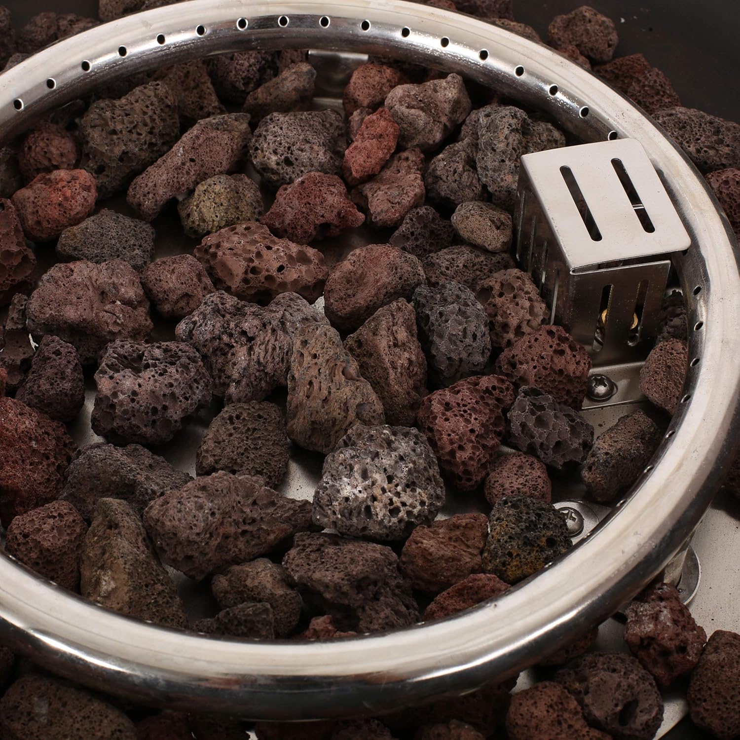 Christopher Knight Home Archie Outdoor 40,000 BTU Square Fire Pit, Brown