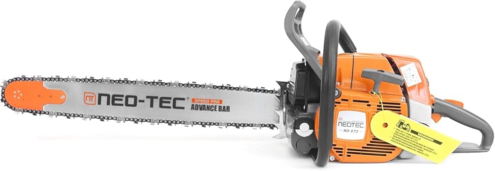 NEO-TEC NS872 72cc Gas Chainsaw Motosierra de Gasolina with 24 inch Bar Chain 3.6KW 4.9HP 2-cycle All Parts Compatible with G372 MS 038 380 381 Magnum for Forest Garden Farm Tree Wood Cutting