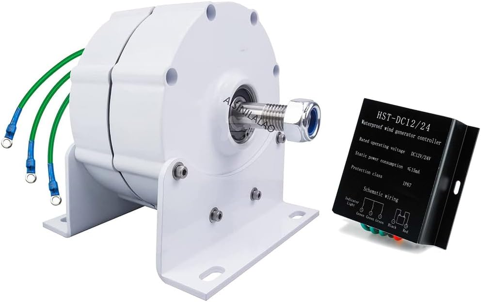 Low Speed 220V 2000W Permanent Magnet Generator 12V 24V 48V AC 3-Phase Gearless Generators for Wind Turbines And Water Turbines Generators,48v