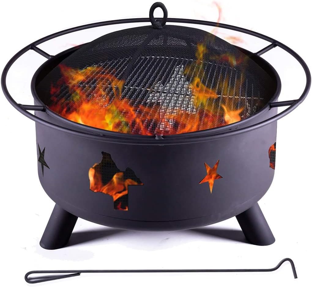 BBQ Grill Outdoor Outdoor Bonfire Burning Wood Grill - 30