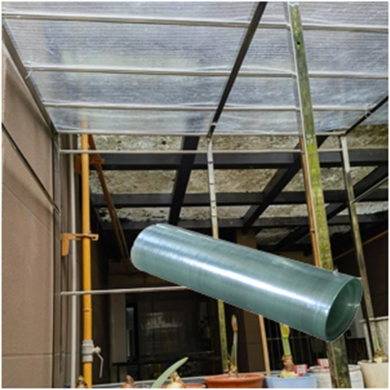 Roofing Cladding Replacement Panels，Transparent Insulatio Sunshine Board Shed，Rain-Proof Insulation,for Sun Room,Outdoor Garden and Greenhouse Covering（0.8mm Thick） (Size : W1xL20m)