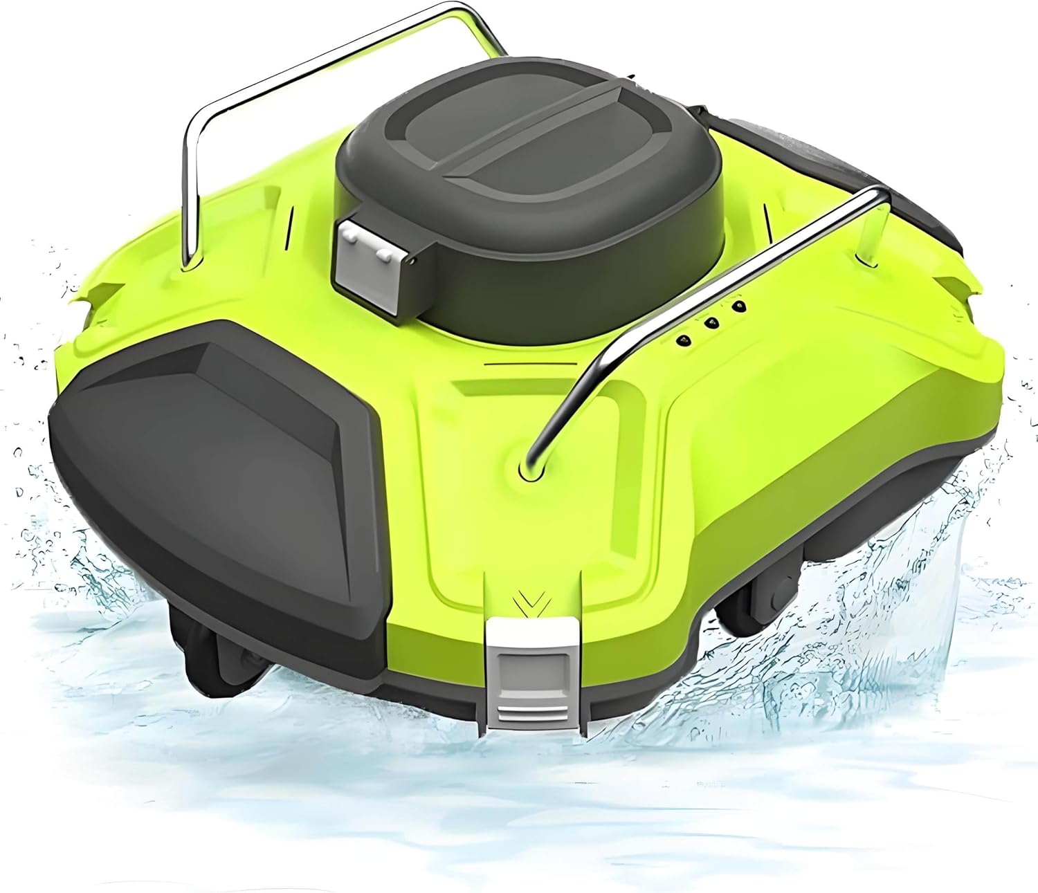 Automatic Robotic Pool Cleaner, Automatic Pool Cleaning Robot, Cordless Pool Cleaner Machine, Automatically Dock, 30W, IPX8, for Above Ground and In-Ground Pools