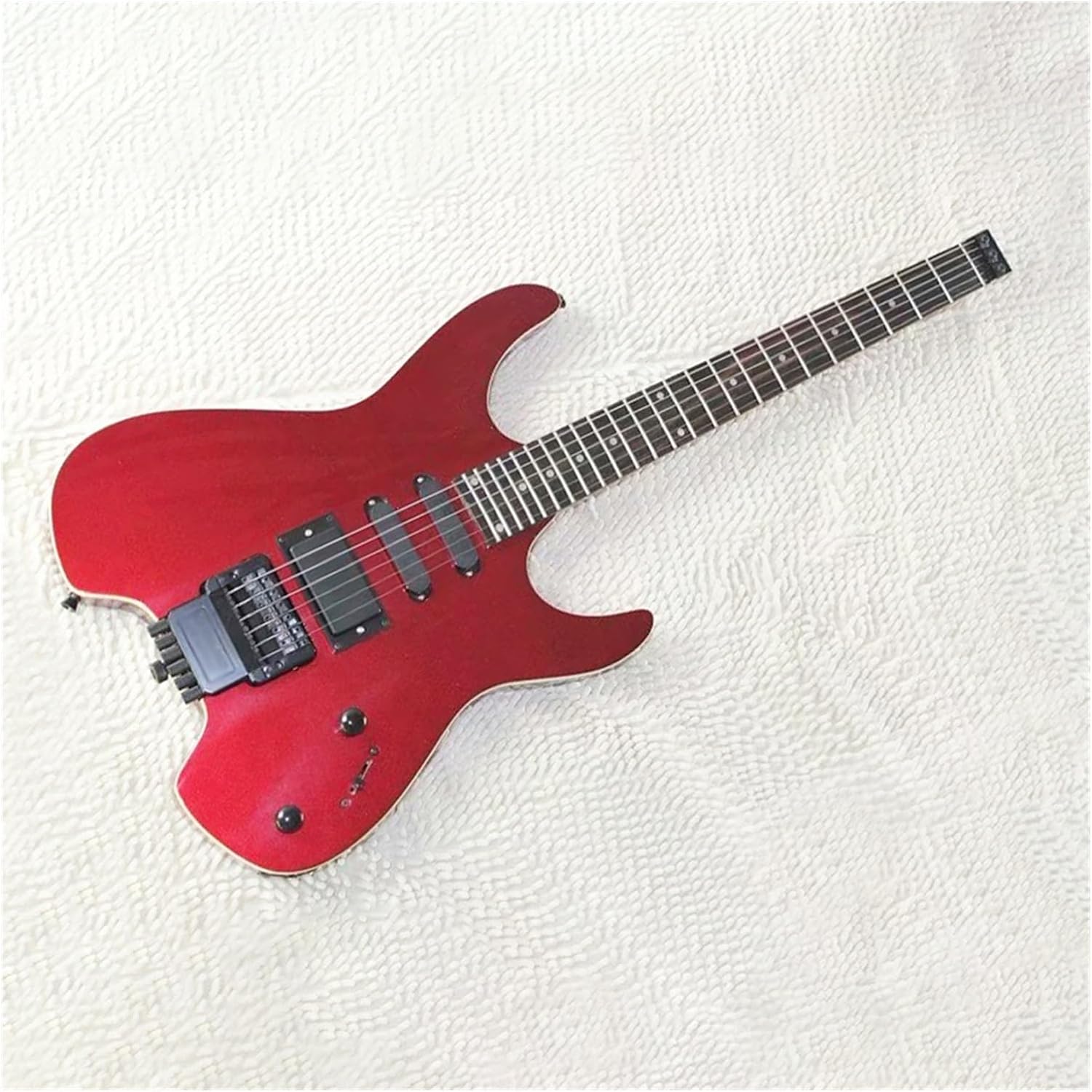 39 Inches Red Headless Electric Guitar with Rosewood Fretboard 24 Frets Professional Headless Guitar