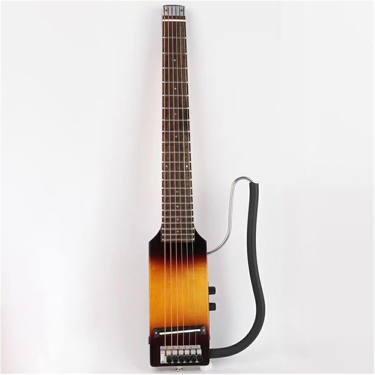 Ultra Short Headless Silent Portable Travel Electric Guitar Maple Body Rosewood Fingerboard Professional Headless Guitar (Color : 03)