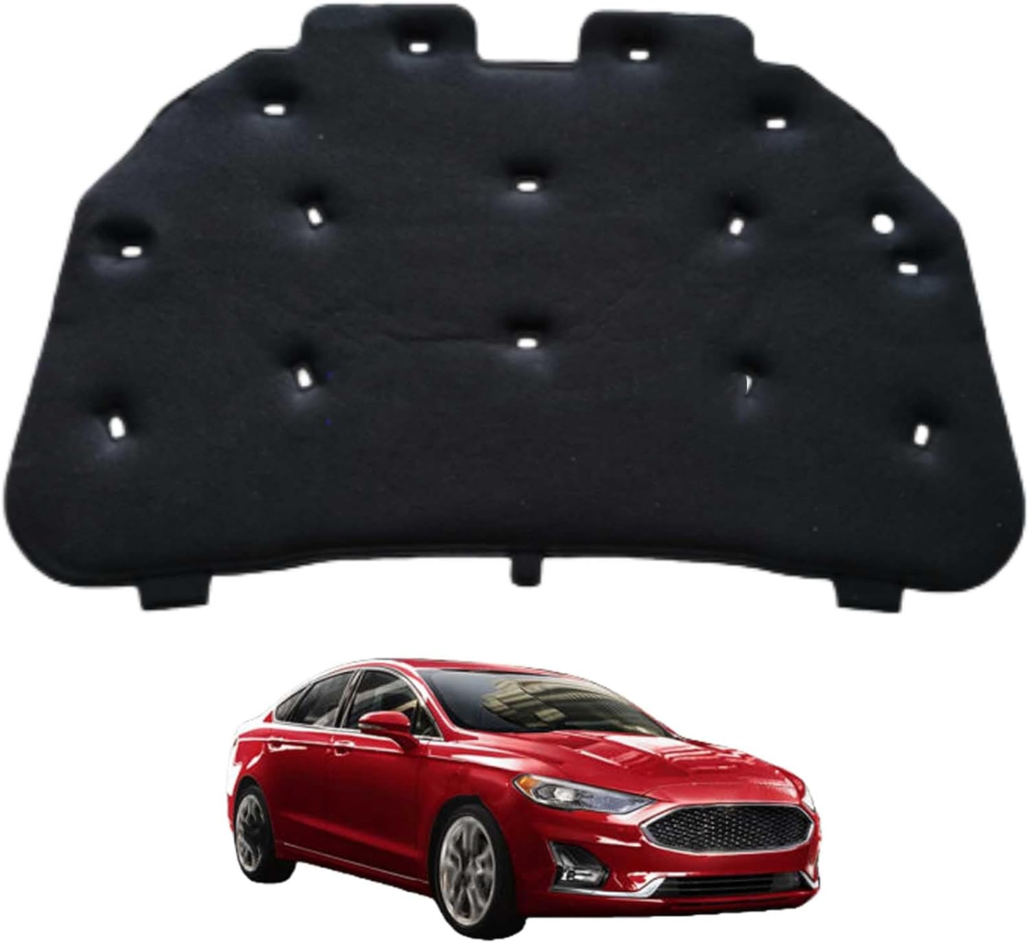 Car Front Hood Engine Sound Pad for Ford Fusion II 2012-2020, Heat Insulation Cotton Mat Cover Soundproof Car Accessories