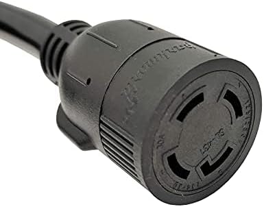 Parkworld NEMA L5-30P Male to L14-30R Generator to Transfer Switch Adapter, for Home Back Power Transfer Switch or House Panel (50FT)