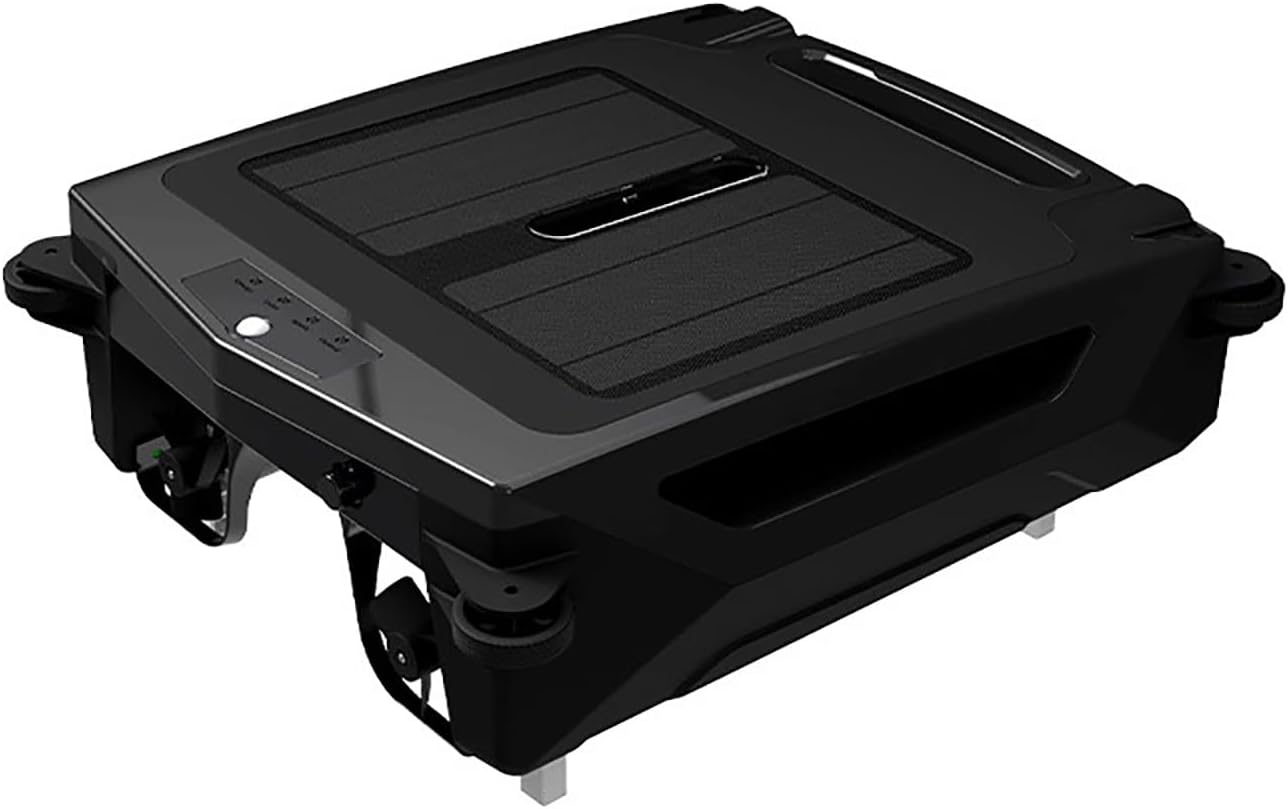 Solar Powered Automatic Robotic, Cordless Robotic Pool Cleaner with Self-Parking Technology, Pool Vacuum for Inground Pools