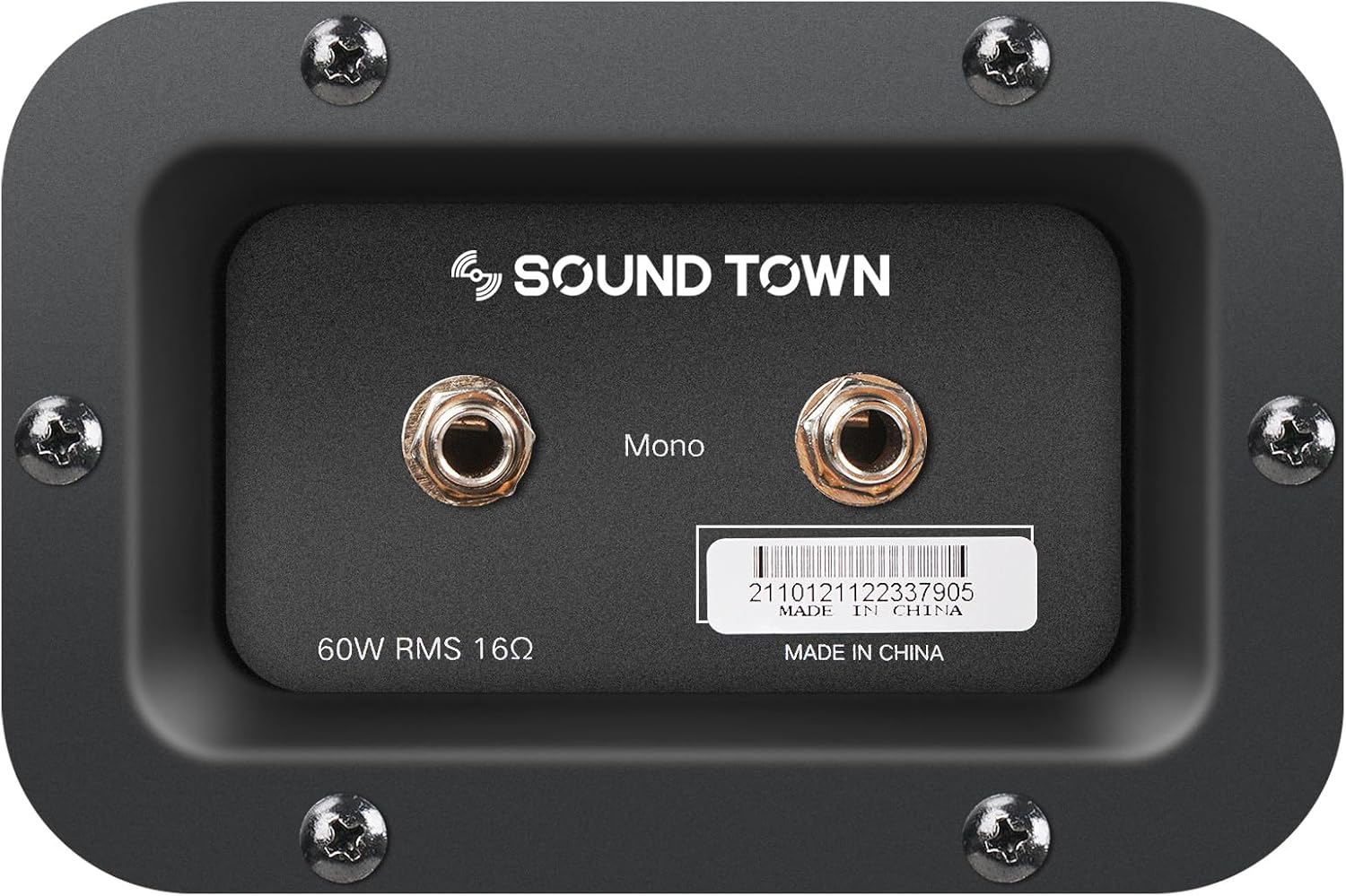 Sound Town 1 x 12 65W Open-Back Guitar Speaker Cabinet, Birch Plywood, Orange Tolex, Wheat Cloth Grille (GUC112OBOR)