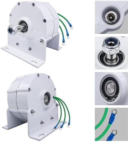 10000W/12000W Permanent Magnet Generator, 3 Phase Gearless AC Alternator for Wind & Water Turbines, High Efficiency Power Generator with Controller