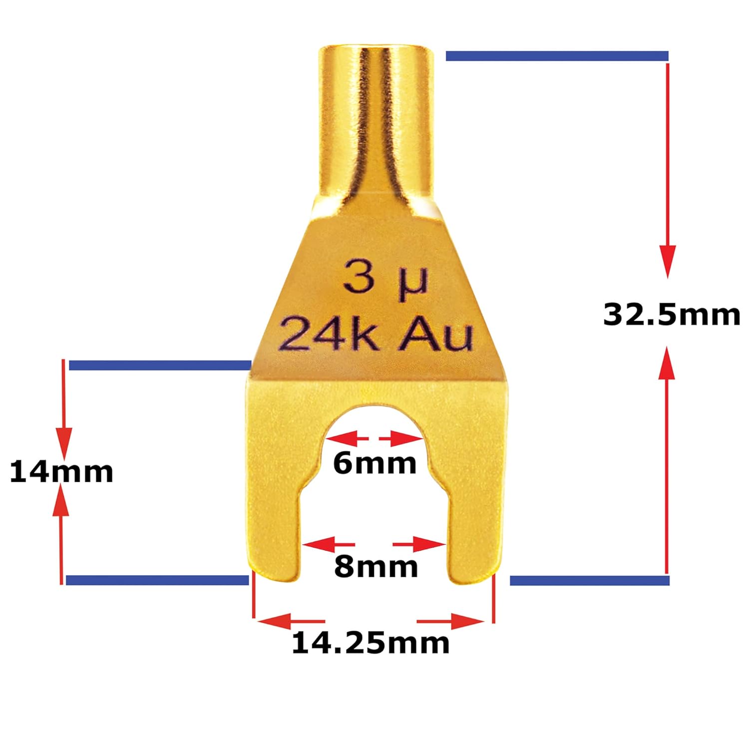 WORLDS BEST CABLES 12 Foot - Canare 4S11 – Audiophile Grade - HiFi Star-Quad Bi-Amp Speaker Cable Pair with Eminence Gold Banana & Spade Connectors [Banana x4 – Spade x4]