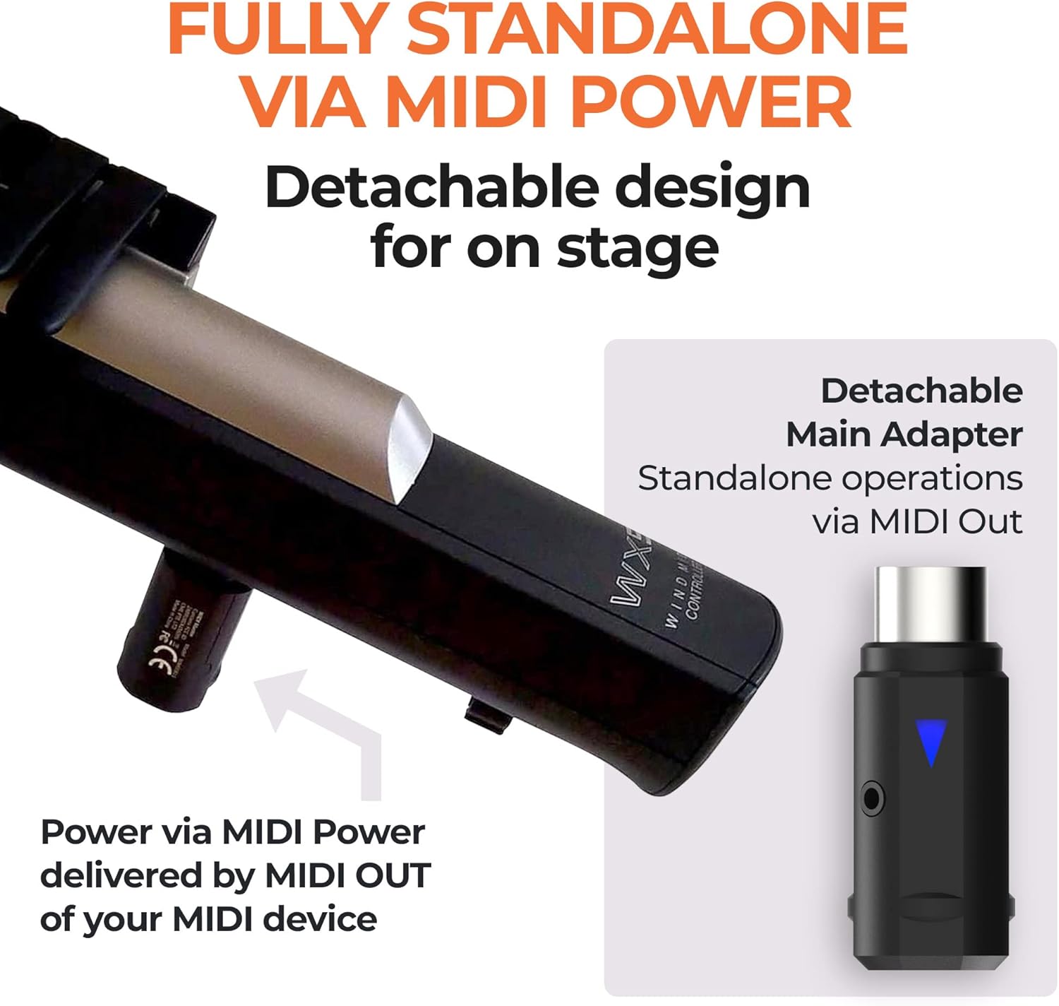 CME WIDI Thru6 BT + WIDI Master - Advanced Bluetooth MIDI + Hybrid MIDI Thru Set for standard 5-pin DIN MIDI