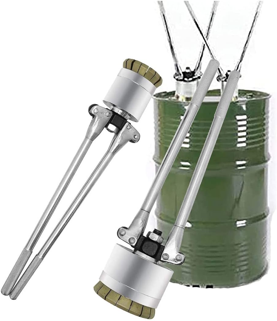 Manual Oil Barrel Sealing Machine, 200L(53 Gallon) Oil Drum Pressure Cap Sealing Barrel Crimping Tool 35&70mm Crimper Sealer, Oil Iron Drum Lid Sealing Plier,Oneset