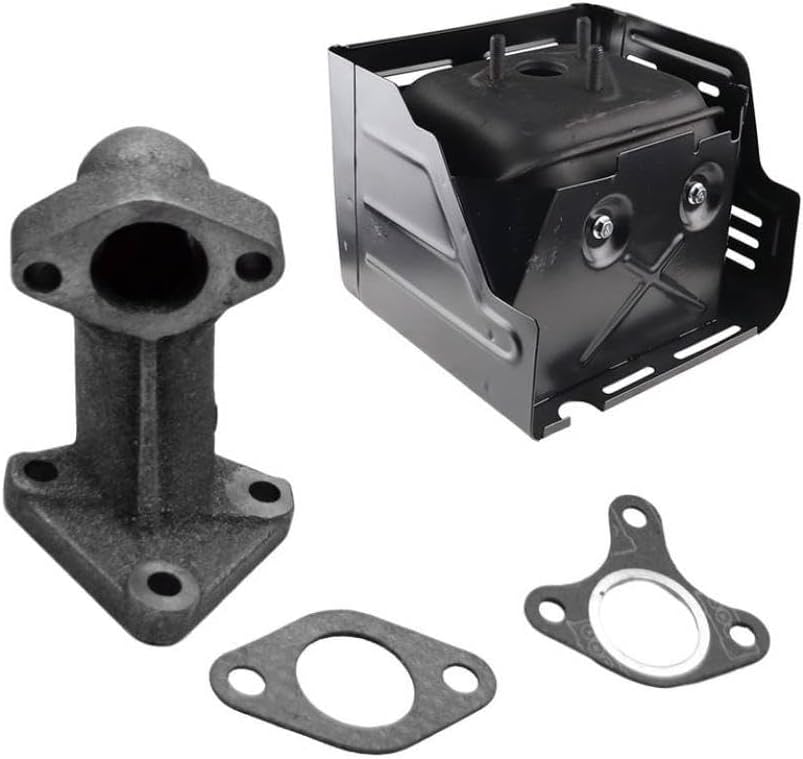Exhaust Assembly with Manifold and Gasket Compatible with GX340 GX390 11HP 13HP Lawn Mower