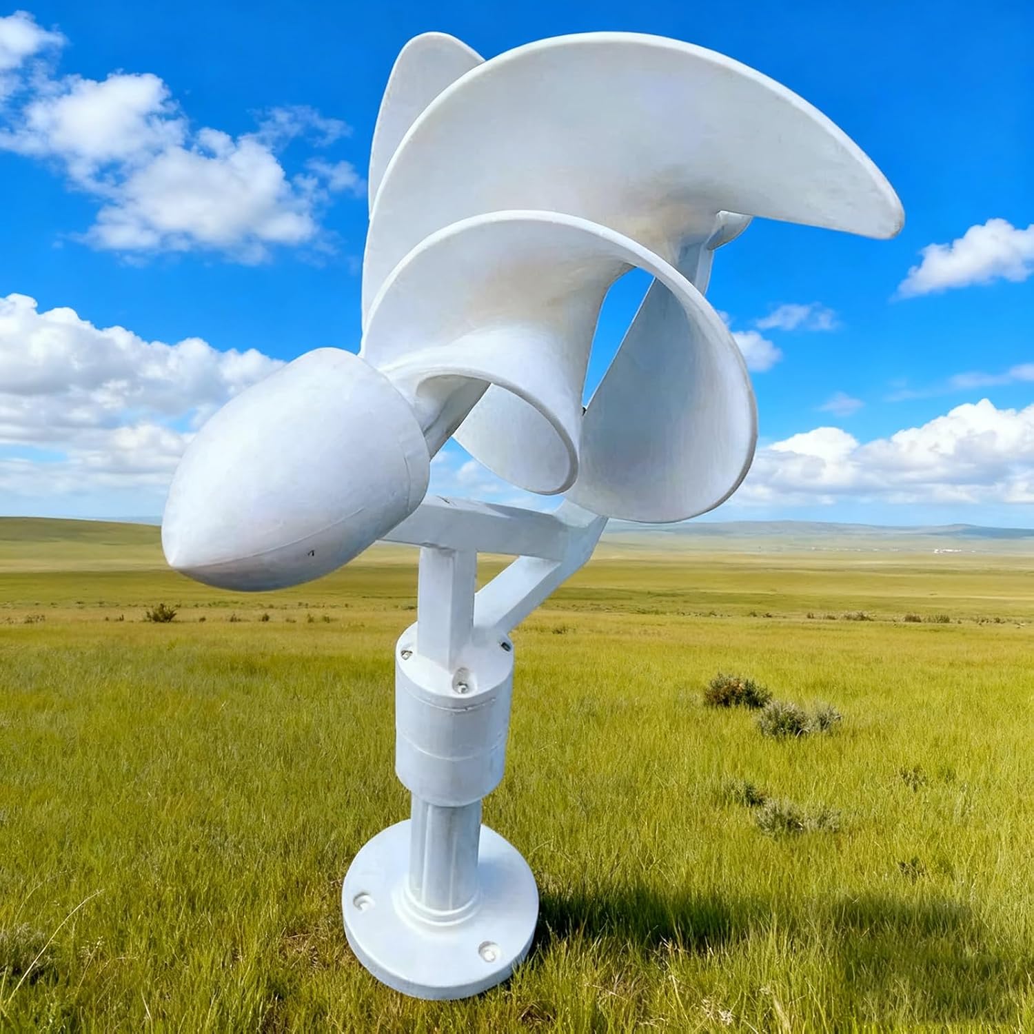 50W Micro Helical Generator Spiral Wind Turbine Generator Model For Science Experiment Generates Electric Light Spiral Generation(1PC)