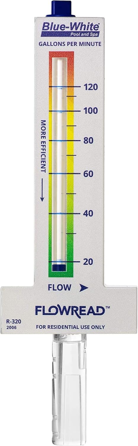 Blue-White FLOWREAD® R-320, 20-120 GPM, Acrylic Flow Meter for 2