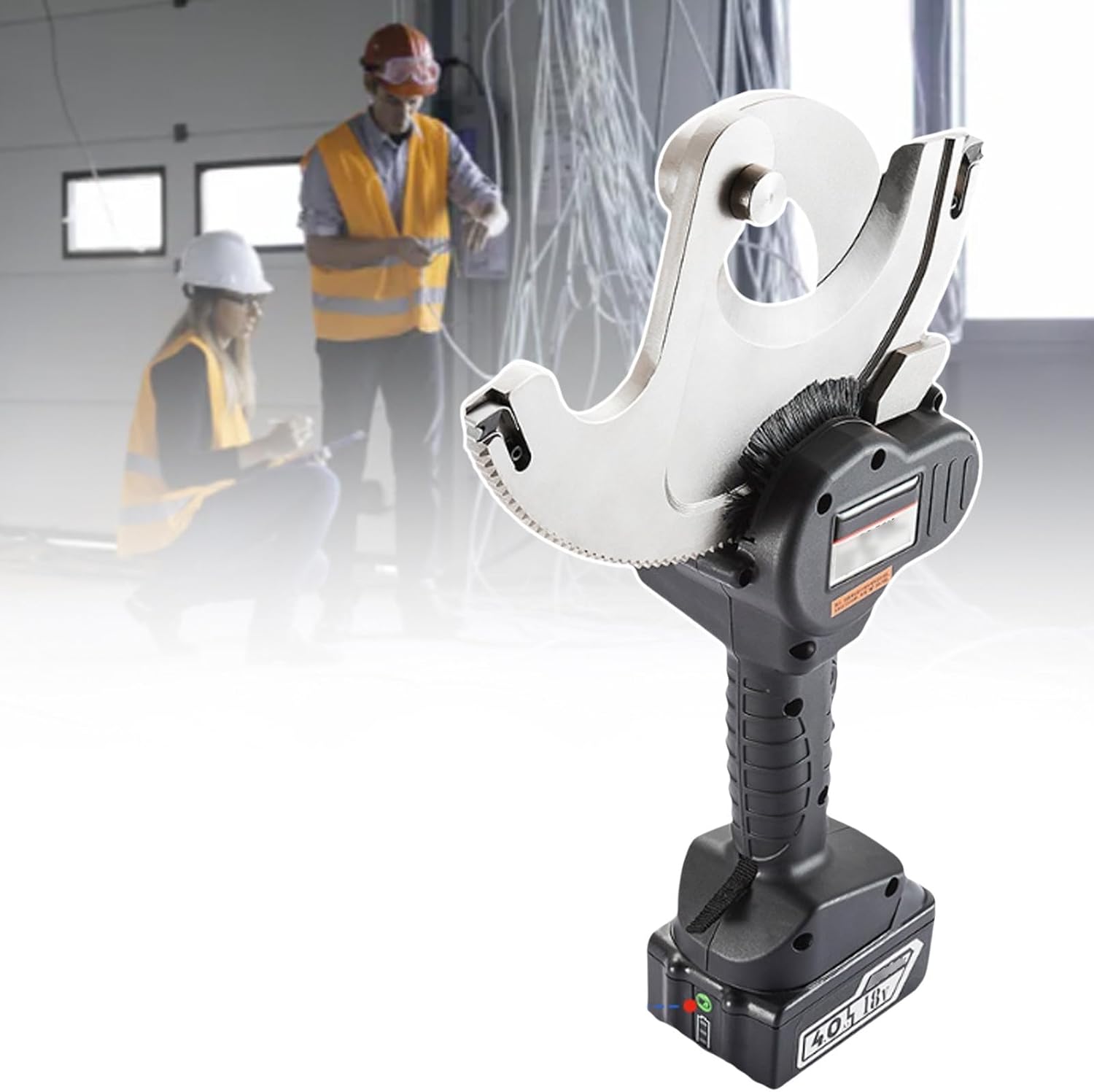 Hydraulic Cable Cutter, Electric Pruning Shears Cordless, Gear Deepening Design, Can Be Retracted in The Middle of Cutting,EC75M