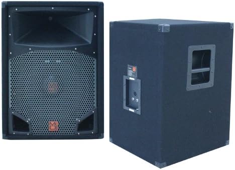 Mr. Dj COMS15 Coms15 Single 15Inch 2500 Peak Momentary Power Speaker With 2Inch 430W Rms Titanium Driver