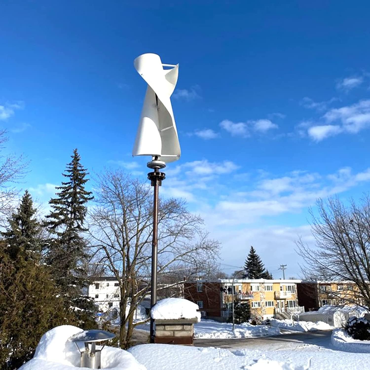 8000W Vertical Wind Turbine 12-220V Vertical 3-Phase Wind Power Generator Renewable Energy for Home Garden Boat Marine