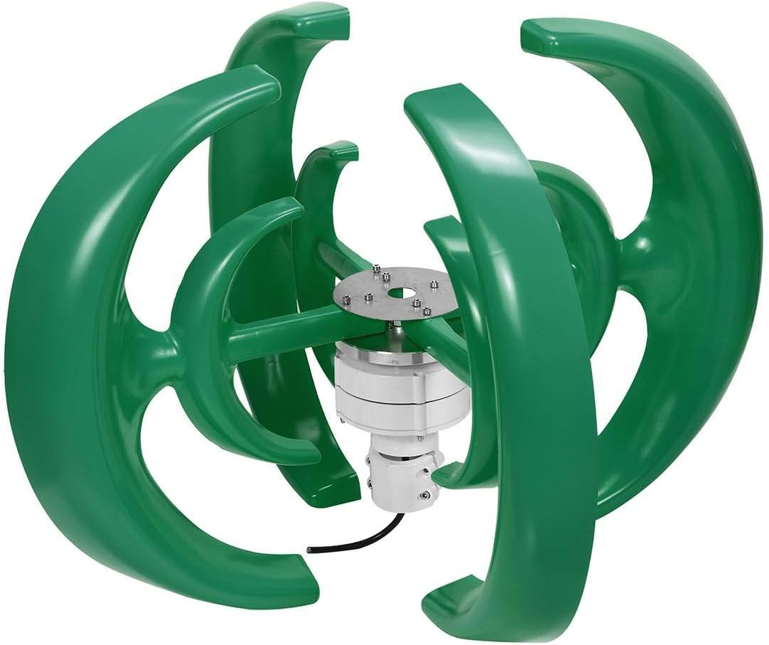 4200W 12V 24V Vertical Axis Wind Turbines Generator Lantern 4 Blades Motor Kit Windmill Energy Charge Turbines for Home Camping,24v