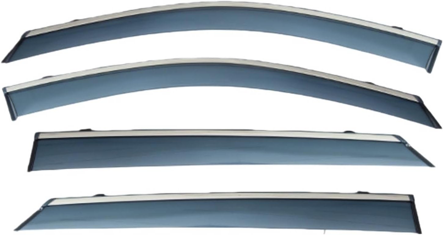 Window Deflectors for Buick Encore GX LWB MK1 2020+, Sun Rain Guard Window Visors Vent Shades with Bright Stripes Car Accessories