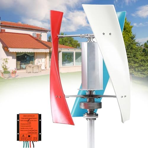 10000W Vertical Wind Turbine Generator Kit, 12V/24V/48V with 3 Blades & Controller for Boats, Homes, Gazebos, Industrial Use - Renewable Energy Solution