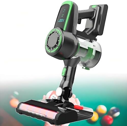 Electric Billiard Table Cloth Cleaner Kit - 240W Cordless Handheld Brush & Vacuum, 22kPa Suction, 2-Speed for Snooker & Pool Tables - Ideal for Billiard Halls, Blue