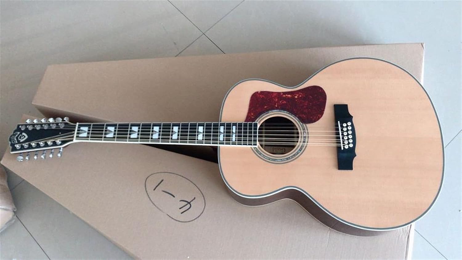 43 Inches12 Strings Acoustic Electric Solid Guitar Beginner Guitar Guitars (Color : Acoustic Size : 43 inches) (Acoustic With Case 43 inches)