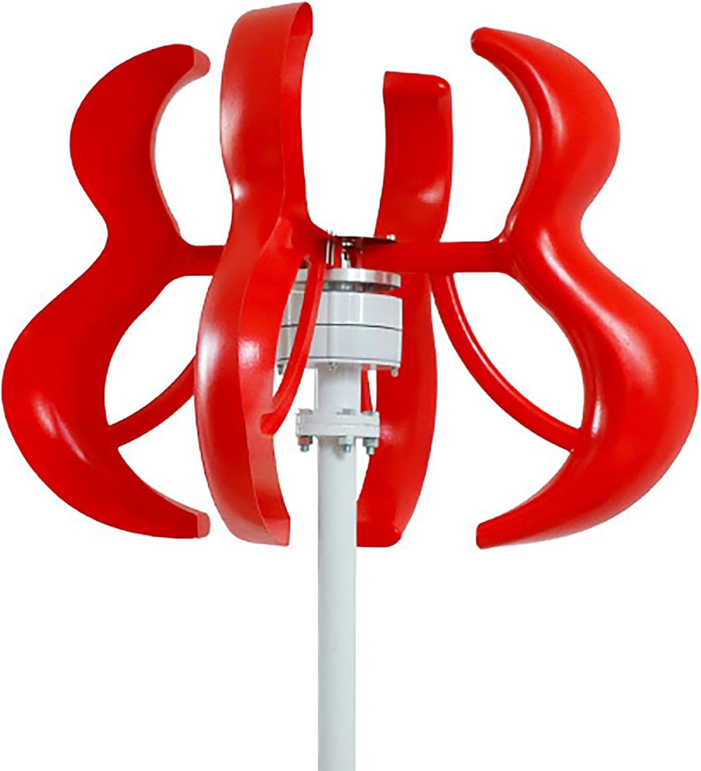 600W Red Lantern Wind Turbine Vertical Axis Scenery Complementary Street Light Fan 12v24V,600W
