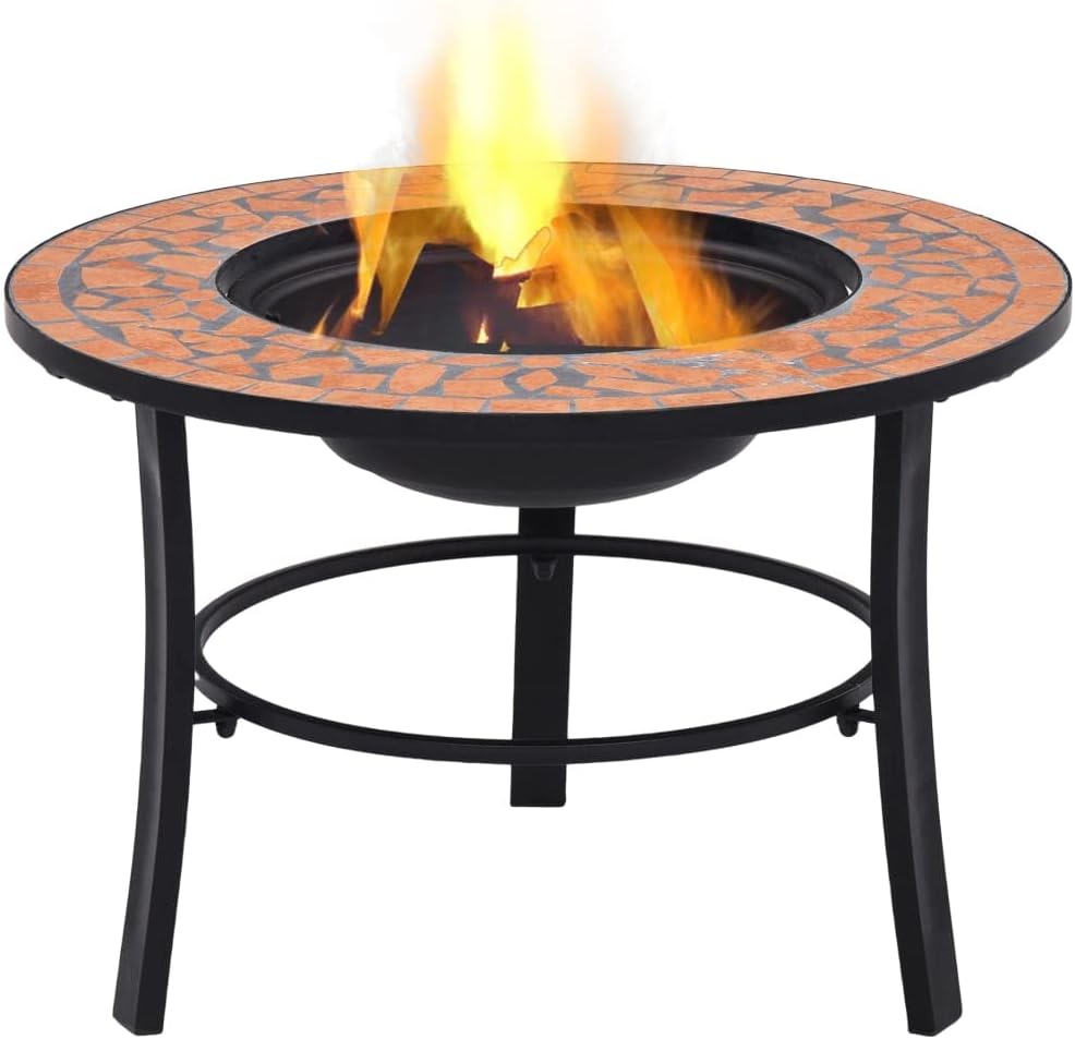 CHARMMA Mosaic Fire Pit Terracotta 26.8