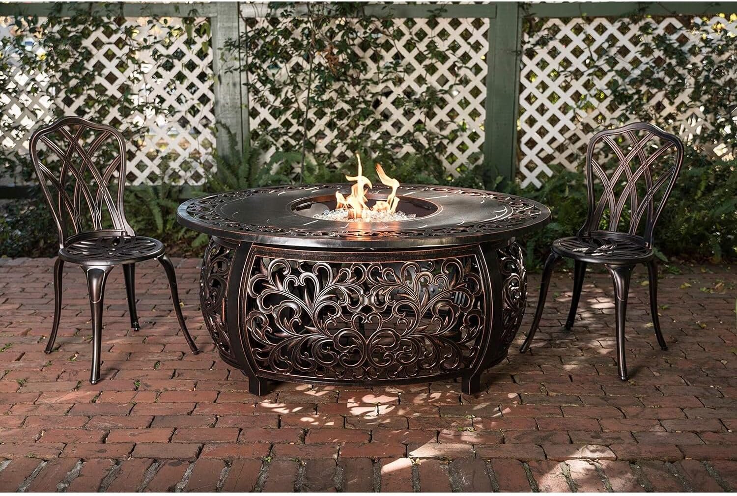 Aluminum Outdoor Fire Pit Table - 48