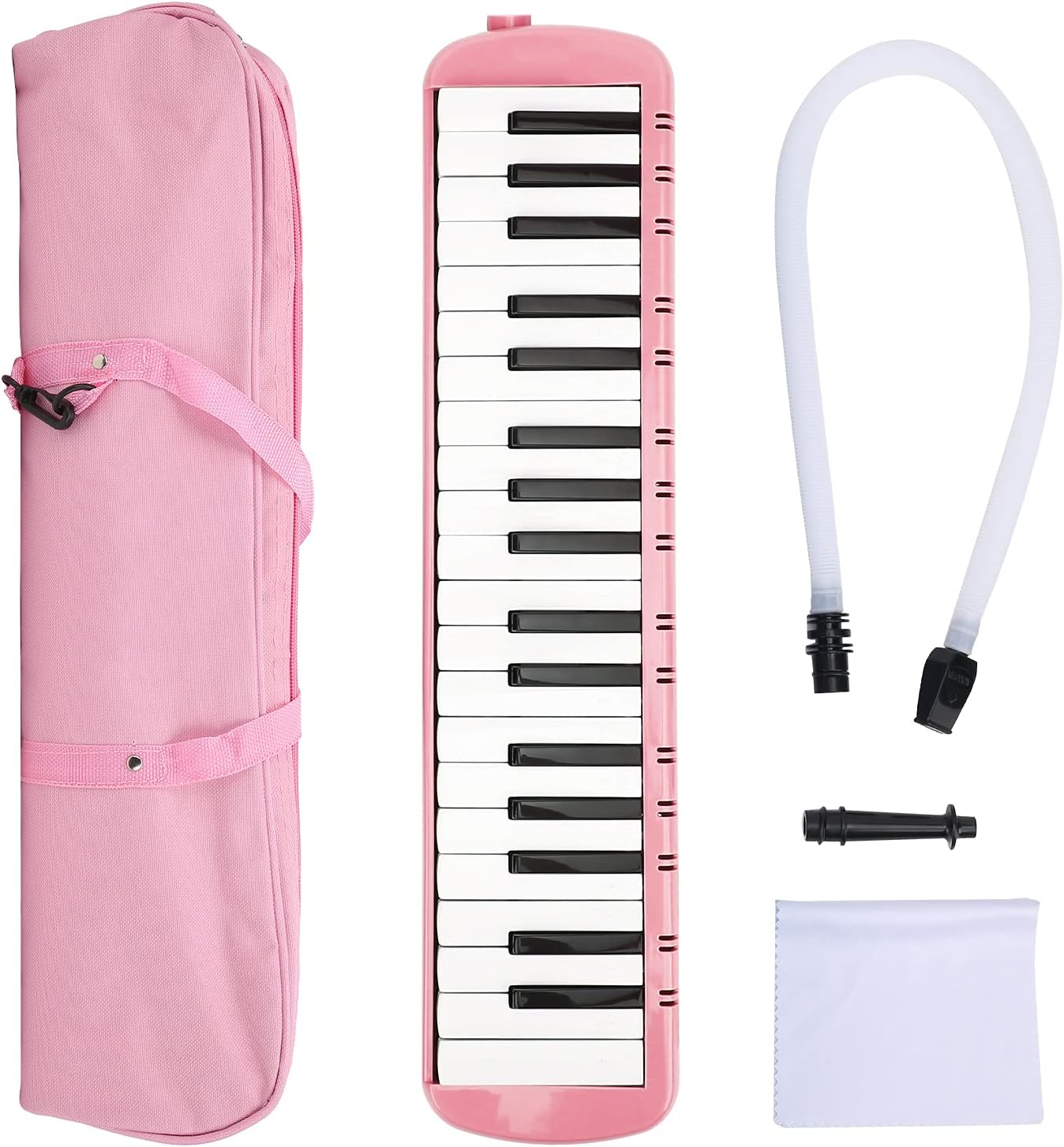 37 Key Melodica Musical Instrument, Air Piano Keyboard, Blow Keyboard Wind Instrument for Adults