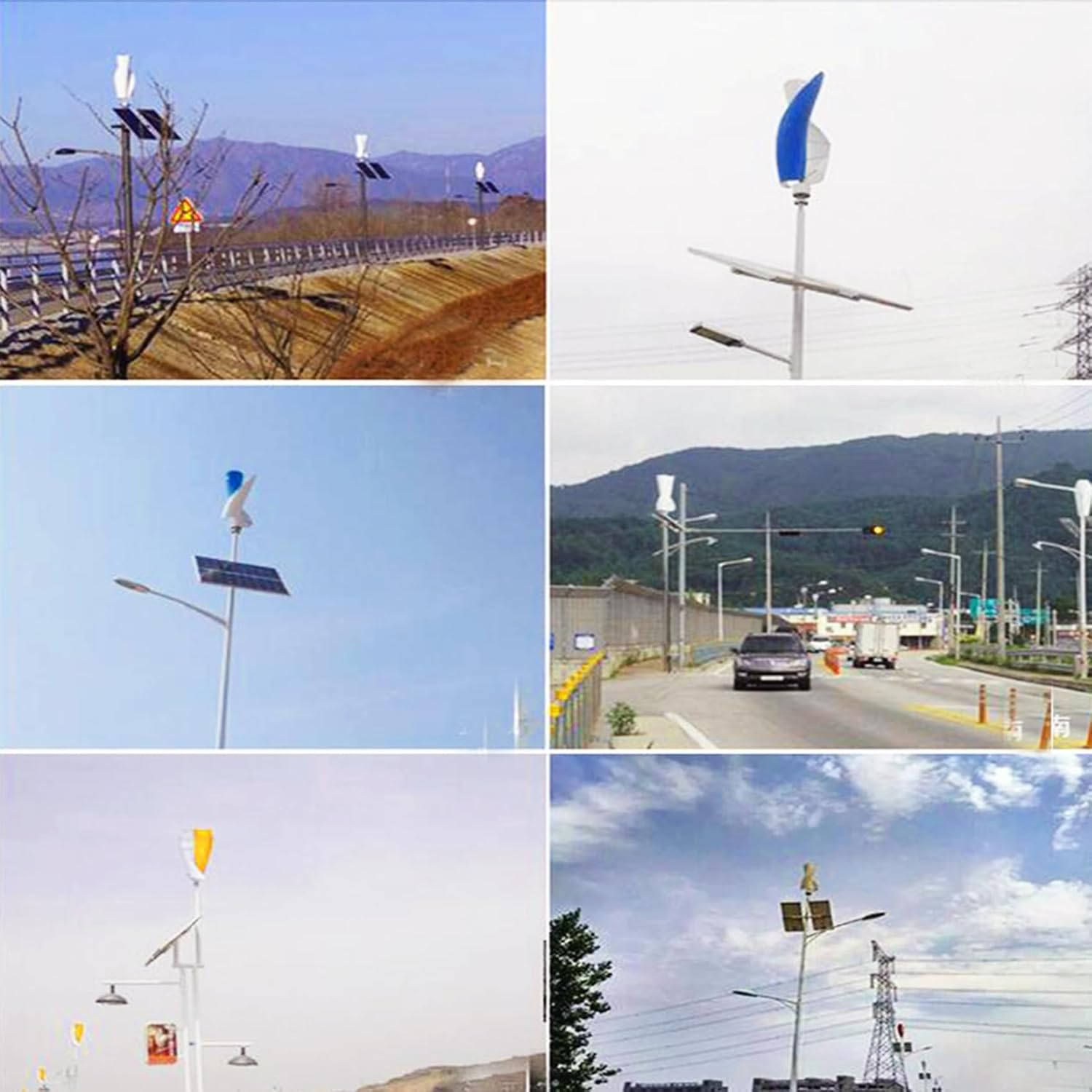 2 Blades Vertical Wind Turbine Wind Generator 12000W Spiral Wind Turbine Wind Turbine12v/24V/48V/220V with Controller for Home, Yacht, Gazebo