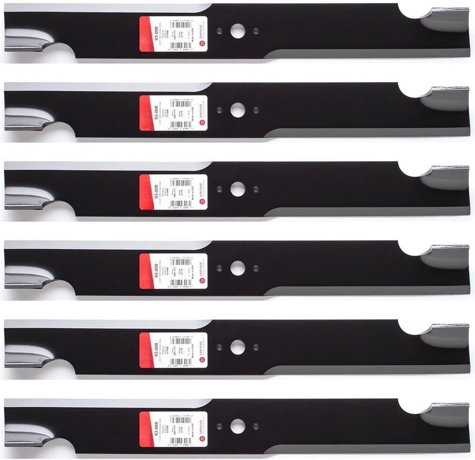 6PK 93-008 Lawn Mower Blade 21 x 3.25 x 0.236 Inches for Scag 61 Inch 481708 481712 482708 482787