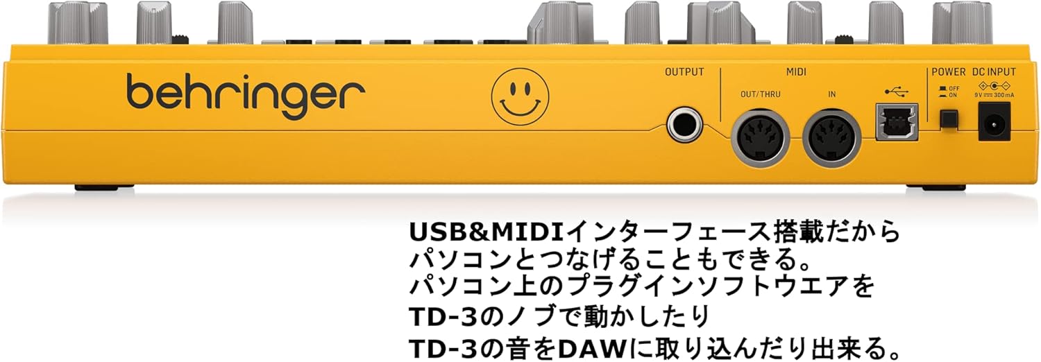 Behringer TD-3-AM Analog Bass Line Synthesizer with VCO, VCF, 16-Step Sequencer, Distortion Effects and 16-Voice Poly Chain