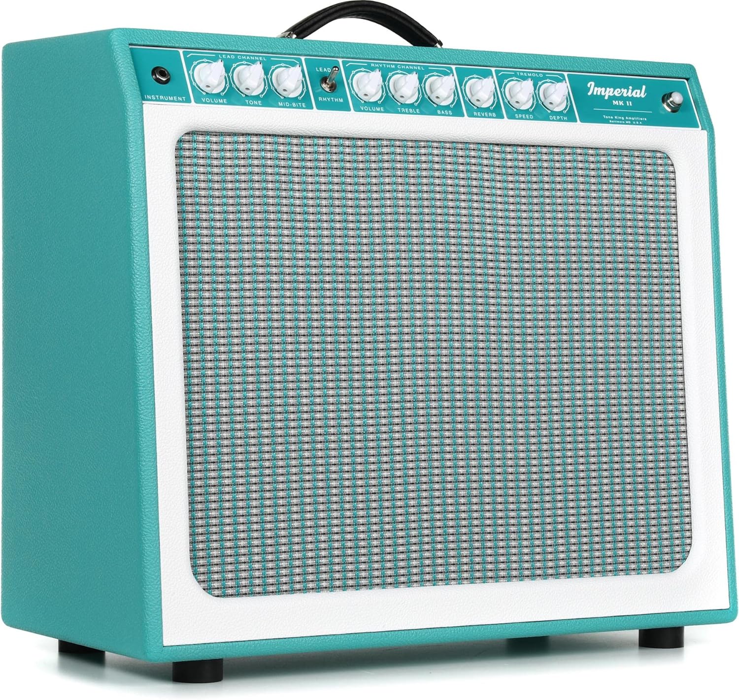 Tone King Imperial Mk II 1x12-inch 20-watt Tube Combo Amp with Attenuator and Reverb - Turquoise