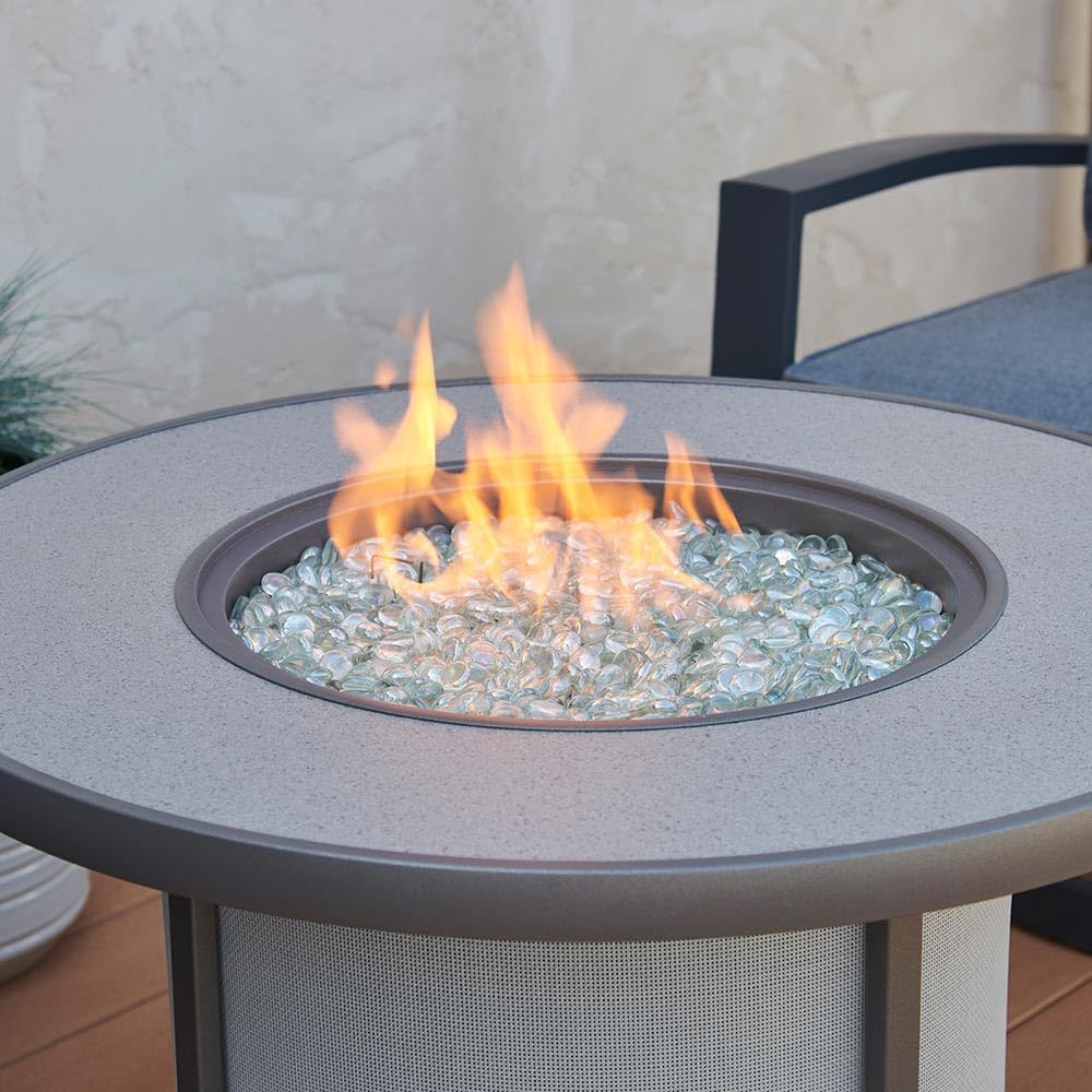 Outdoor GreatRoom Co Propane Fire Pit Table - Stonefire Gas Fire Pits for Outside Patio - 31