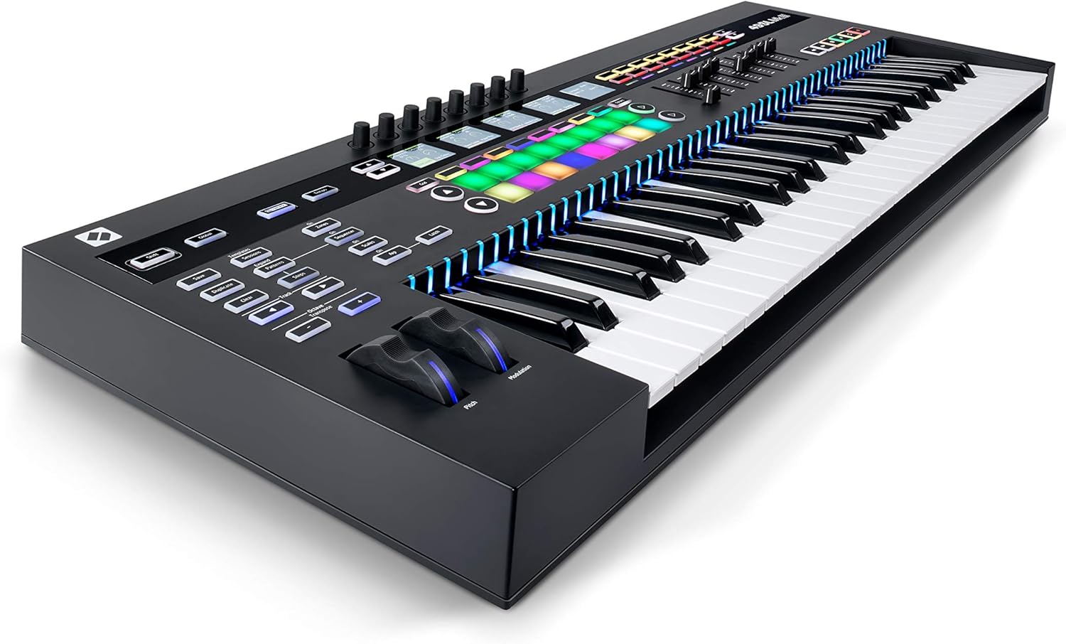 Novation 49SL MkIII, 49-Key Midi Controller and M-Audio SP-2 - Universal Sustain Pedal with Piano Style Action For MIDI Keyboards, Digital Pianos & More