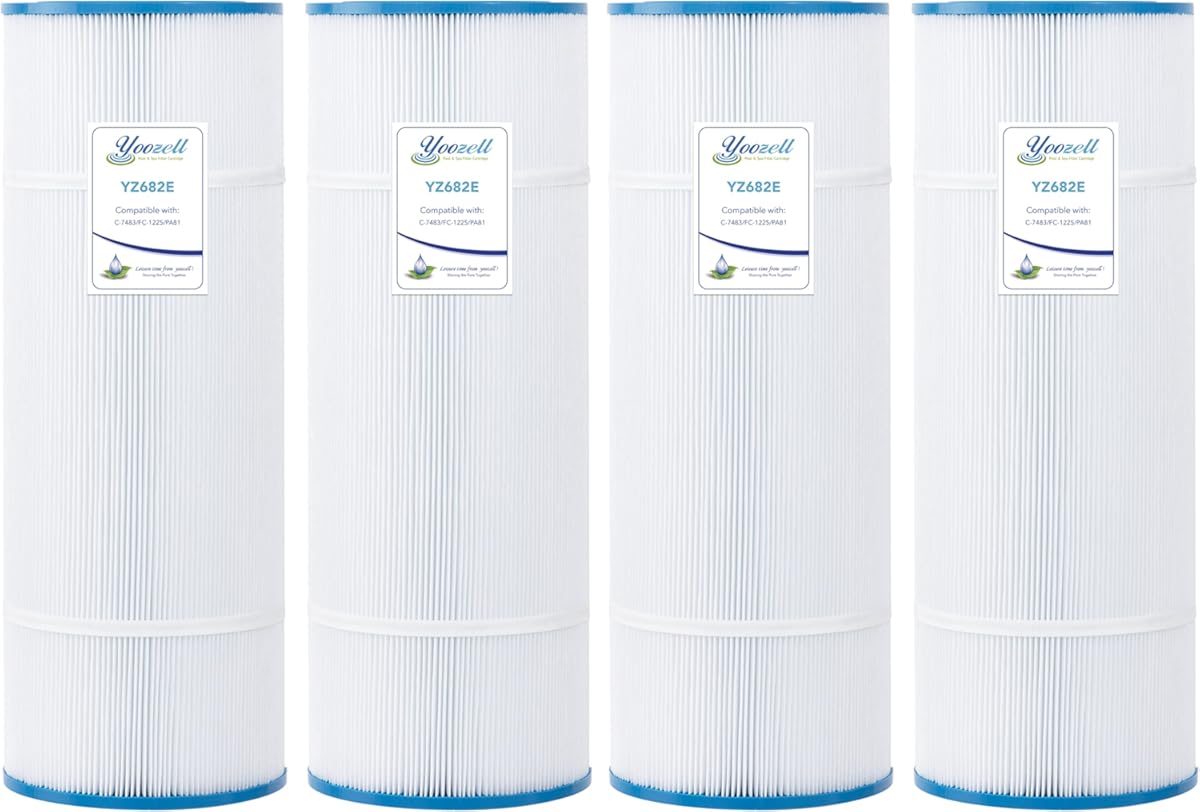 CX580XRE Swimming Pool Replacement Filter Cartridge for Unicel C-7483 81Sq.ft FC-1225 PA81 Fits Hayward SwimClear C3025 C3030 Darlly 70811 4Pack