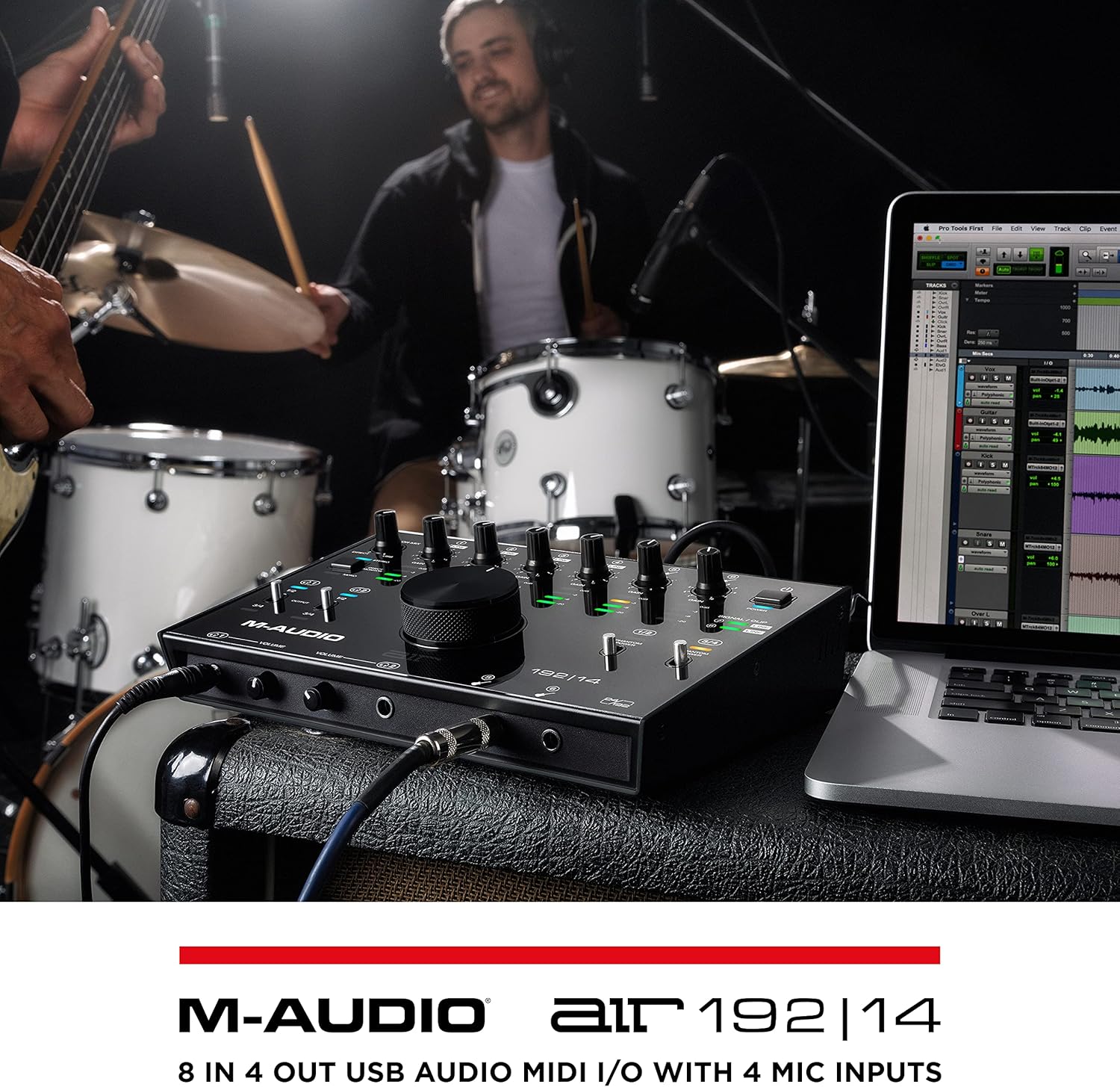 M-AUDIO AIR 192x14 USB-C Audio Interface for Studio Recording with 8 In and 4 Out, MIDI Connectivity, and Software from MPC Beats and Ableton Live Lite