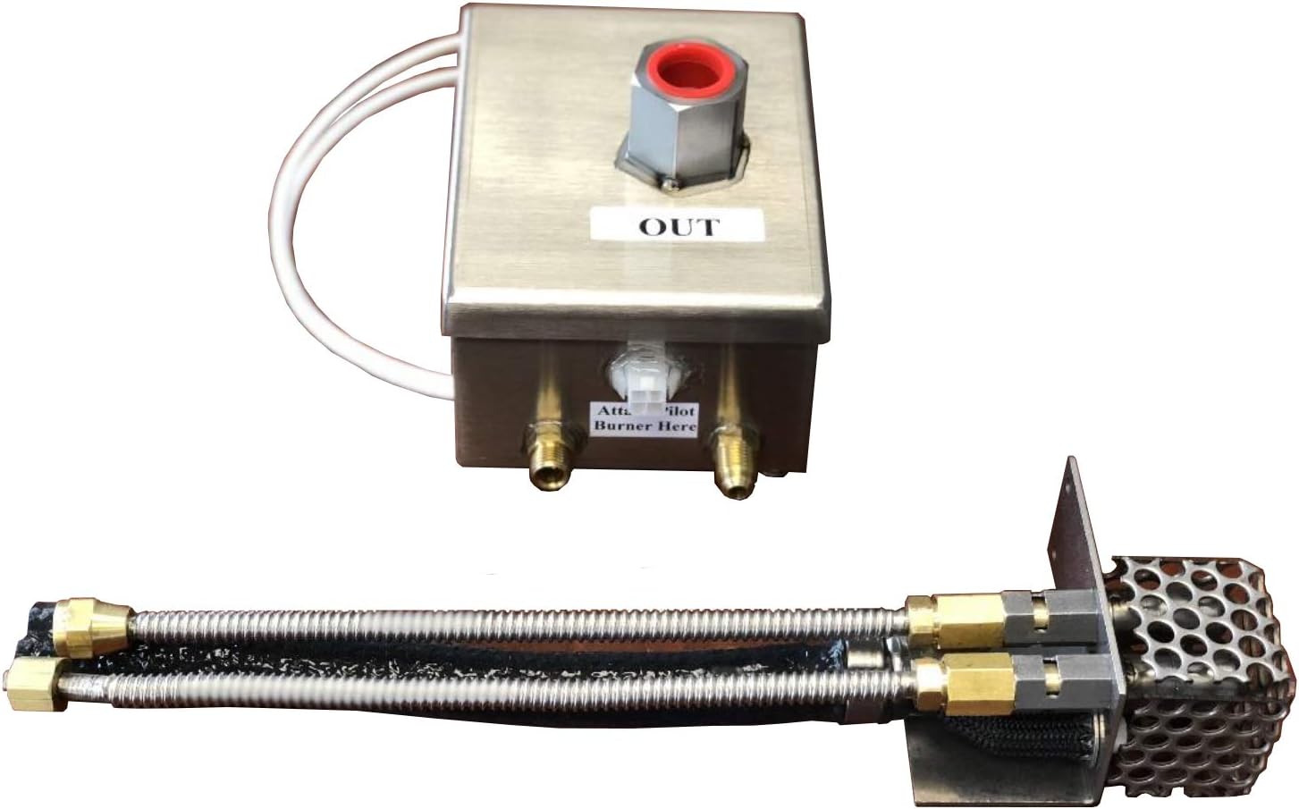 COOKE Fire by Design AWEIS Commercial Grade Mini – Natural Gas, 12VAC All-Weather Electronic Ignition System, 125K BTU, Stainless Steel, Outdoor Fire Pits