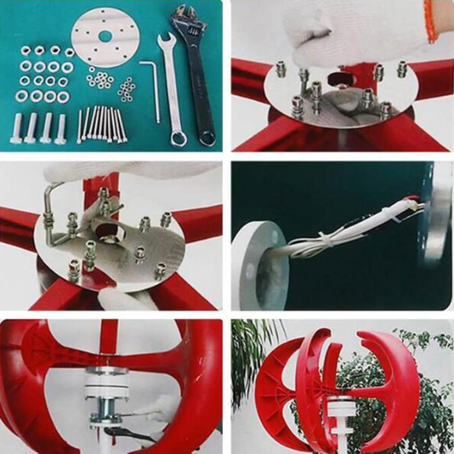 24v,Residential Wind Turbine Horizontal Axis 5 Blades 3000W12V 24V 48V 220V Low Start-Up Wind Speed with Controller