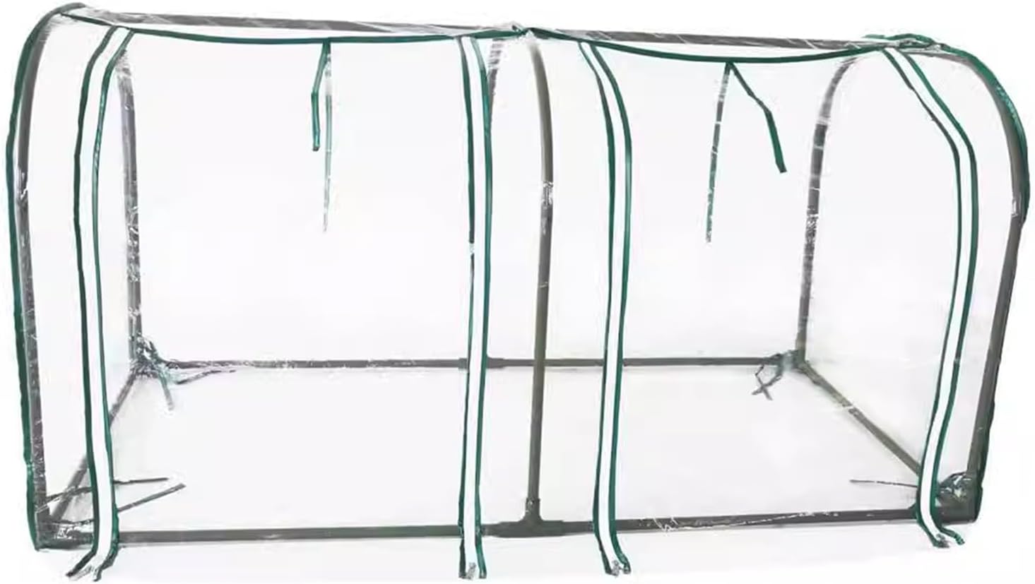 Mini Greenhouse Outdoor Winter Outdoor Greenhouse with Zippered Roll Up Door, Steel Tube Frame Highly Translucent PVC Insulation Film for Outside Garden Backyard(130x70x70cm)