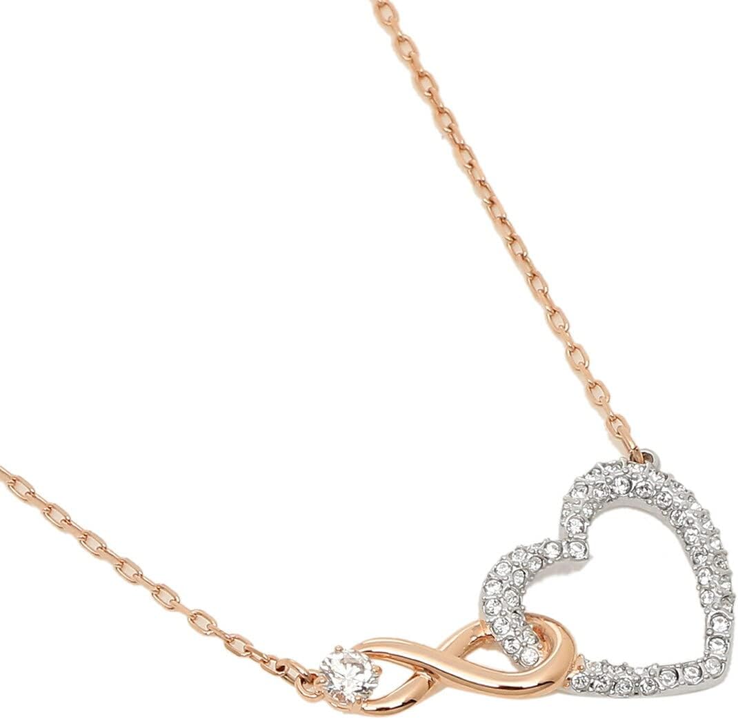 Swarovski Women's Necklace Accessories 5518865 Rose Gold Silver